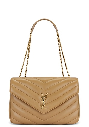 Saint Laurent Large Loulou Bag in Natural Tan - Tan. Size all.