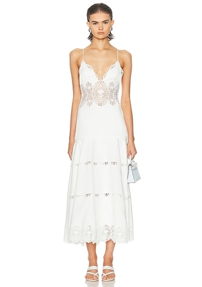 Retrofete Leilani Dress in Ivory - Ivory. Size L (also in XL).