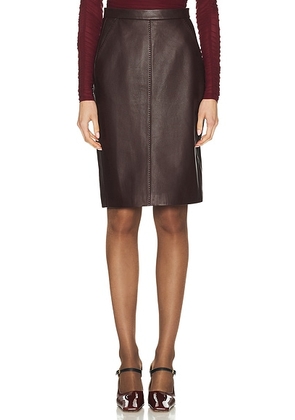 Ronny Kobo Dorian Skirt in Brown - Brown. Size M (also in XS).