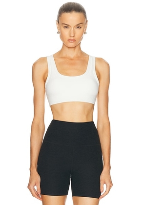 THE UPSIDE Peached Harley Sports Bra in White - White. Size M (also in L, S, XS).