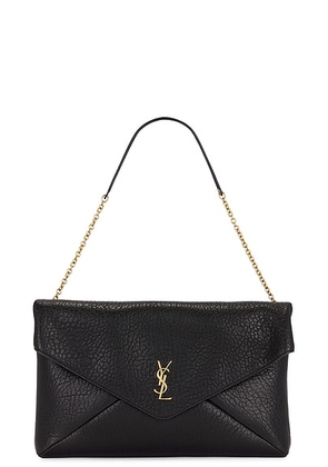 Saint Laurent Envelope Pouch On Chain in Nero - Black. Size all.
