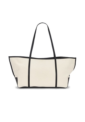 St. Agni Bateau Tote Bag in Canvas - Ivory. Size all.