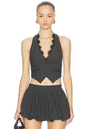 Retrofete Arletha Vest in Grey - Grey. Size M (also in ).