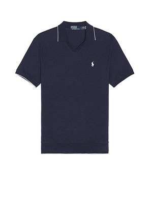 Polo Ralph Lauren Short Sleeve Johnny Collar Polo in Spring Navy Heather - Black. Size L (also in S).