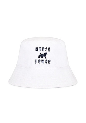 Siegelman Stable Embroidered Bucket Hat in White - White. Size all.
