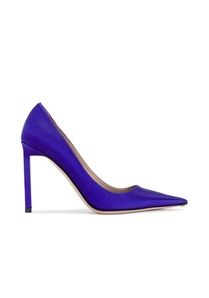 TOM FORD Betty 105mm Satin Pump in Electric Purple - Purple. Size 37 (also in 39.5).