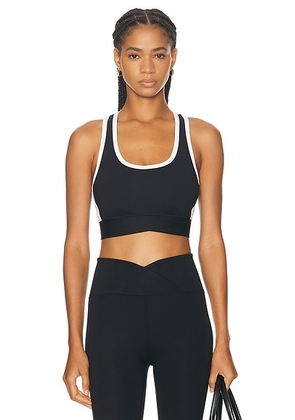 YEAR OF OURS Sport Track Bra in Black & White - Black. Size XS (also in ).