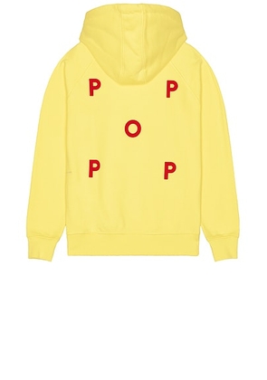 Pop Trading Company Logo Hoodie in Minion Yellow - Yellow. Size M (also in L, S, XL/1X).