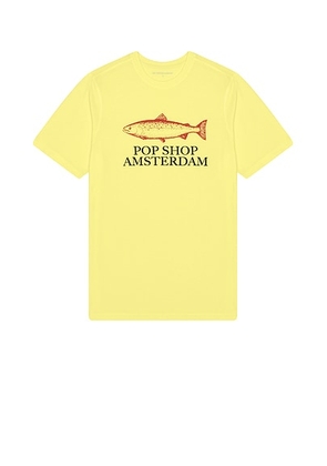 Pop Trading Company Amsterdam Shop T-Shirt in Minion Yellow - Yellow. Size M (also in L, XL/1X).