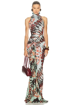 SILVIA TCHERASSI Frances Dress in Mint Tie Dye - Mint. Size M (also in L, XS).