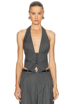 Ronny Kobo Alesis Vest in Dark Grey - Grey. Size L (also in ).