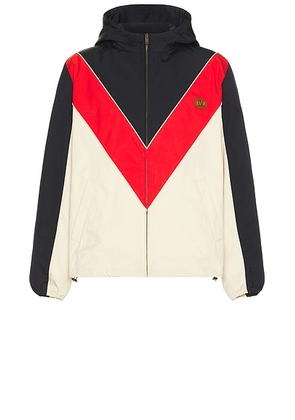 Valentino Jacket in Navy  Rosso  & Burro - Beige,Navy,Red. Size 46 (also in 48, 52).
