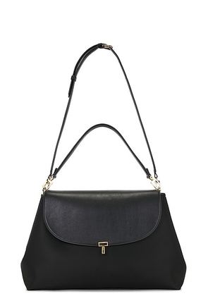 Toteme T-lock Nylon Satchel Bag in Black - Black. Size all.
