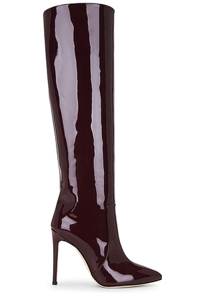 Paris Texas Stiletto 105 Boot in Bordeaux - Burgundy. Size 36.5 (also in 36, 38.5, 39, 41).