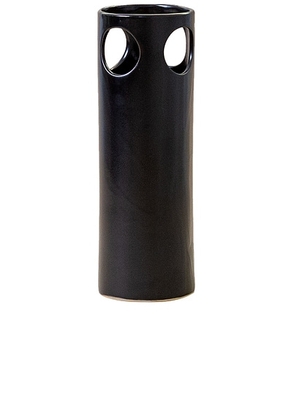 SIN Cenote Vase in Black - Black. Size all.
