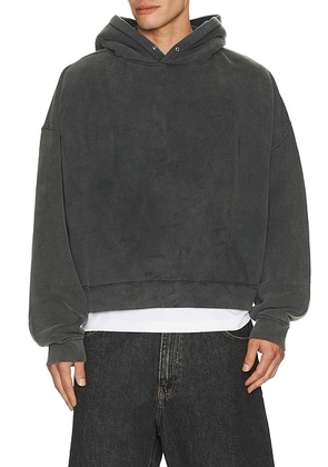 Sunflower Hood Sweatshirt in Anthracite Washed - Charcoal. Size S (also in L, XL/1X).