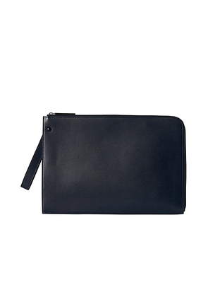 The Row Large Portfolio Wristlet in Zaffiro ANS. Size all.