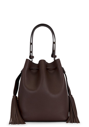 Valentino Garavani So Seau Drawstring Bag in Dark Coffee - Chocolate. Size all.