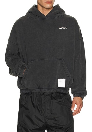 Satisfy Softcell Hoodie in Aged Black - Black. Size L (also in XL/1X).