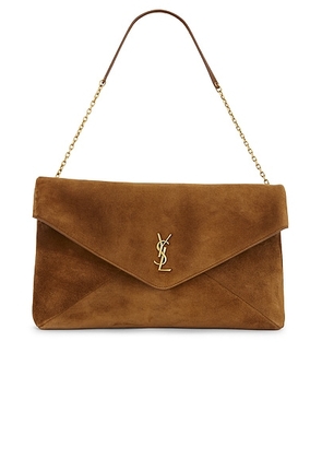 Saint Laurent XXL Envelope On Chain Bag in Orange Caramel Cognac - Orange. Size all.