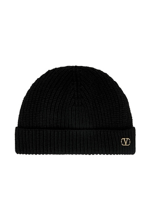 Valentino Garavani Beanie in Black - Black. Size all.