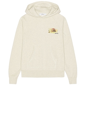 Palmes Porch Hooded Sweatshirt in Oatmeal - Cream. Size M (also in L, S, XL).