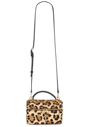 Saint Laurent Vanity Bag in Manto Naturale & Nero - Brown. Size all.