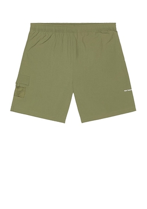 Pop Trading Company Painter Shorts in Four Leaf Clover - Olive. Size L (also in M, S, XL/1X).