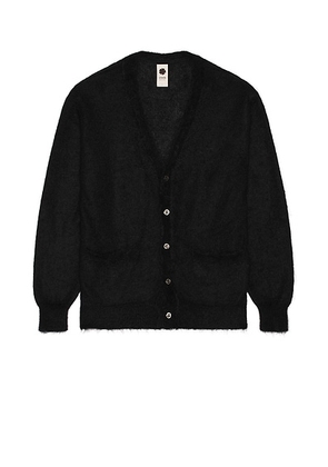 Vowels Mohair Cardigan in Black - Black. Size 1 (also in 2, 3, 4).