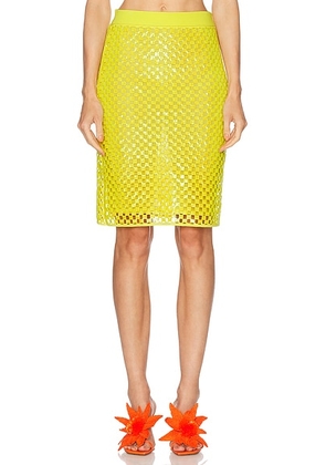 Zankov Alma Skirt in Chrysanthemum Multi - Yellow. Size L (also in S).