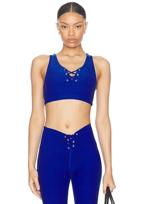 YEAR OF OURS Stretch Football Sports Bra in Cobalt - Blue. Size S (also in ).