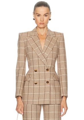 Valentino Finestrato Jacket in Beige  Bordeaux  & Avorio - Beige. Size 38 (also in ).