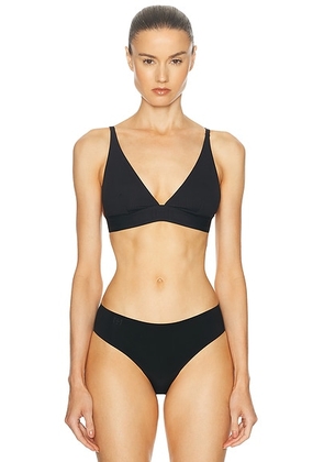 Wolford Triangle Bralette in Black - Black. Size XS (also in ).