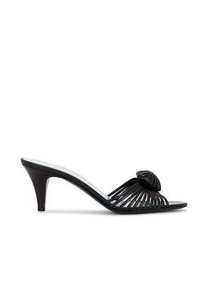 Valentino Garavani Royal Slide Sandal in Nero - Black. Size 36.5 (also in 36, 37, 37.5, 38, 38.5, 41).