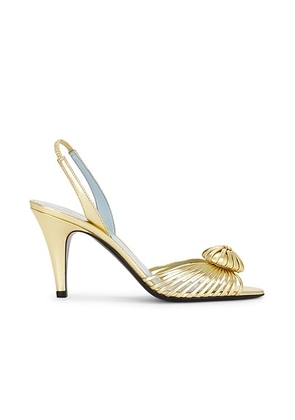 Valentino Garavani Royal Sandal in Antique Brass Light - Metallic Gold. Size 36 (also in 37, 37.5, 40, 41).
