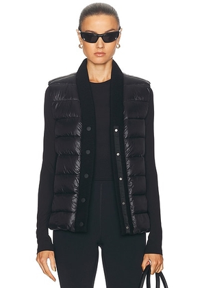 Varley Colwyn Combo Boxy Gilet Vest in Black - Black. Size S (also in L, XS).