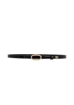 Valentino Garavani V Logo Signature 10 Belt in Nero - Black. Size 70 (also in 65, 75, 80, 85, 90, 95).