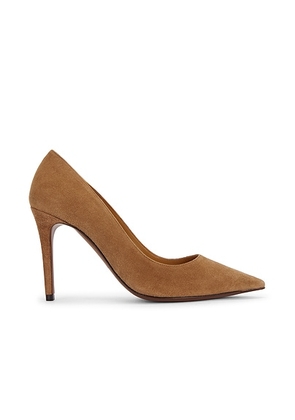 Ralph Lauren Collection Tenney Pump in Cognac Kidsuede - Cognac. Size 36.5 (also in 36, 38, 38.5, 39).