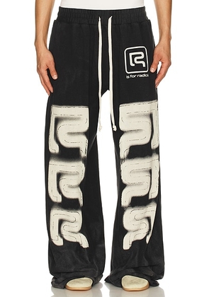 RRR123 R Logo Faster Flight Pant in Mechanic Black - Black. Size L (also in ).