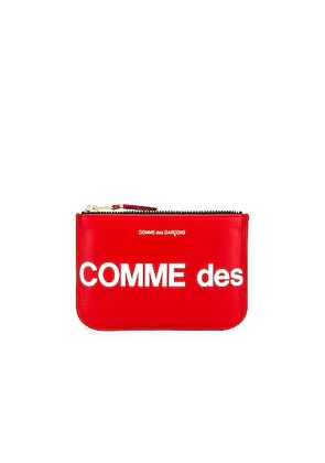 COMME des GARCONS Huge Logo Wallet in Red - Red. Size all.