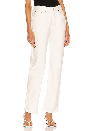AGOLDE Lana Straight Jeans in Drum - White. Size 33 (also in 32, 34).