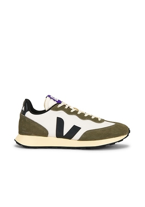 Veja Rio Branco II Sneaker in Natural  Black  & Kaki - Green. Size 40 (also in 41, 42, 43, 44, 45).