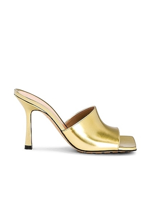 Bottega Veneta Stretch Mule Sandals in Gold - Metallic Gold. Size 36 (also in ).