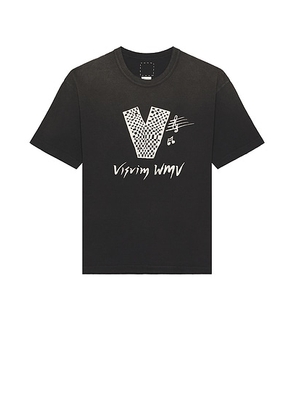 Visvim Jumbo V Crash Tee in Black - Black. Size 2 (also in 3, 4).