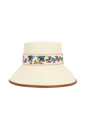 Valentino Garavani Antibes Bucket Hat in Naturale & Antique - Neutral. Size L (also in S).