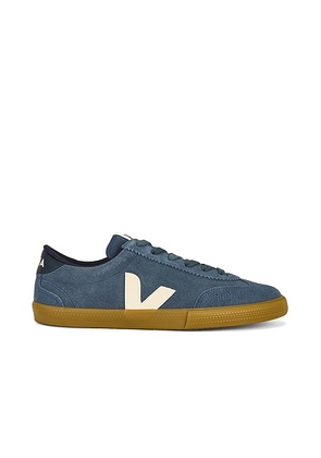 Veja Volley Sneaker in California  Pierre  & Natural - Blue. Size 40 (also in 41, 42, 43, 44, 45).