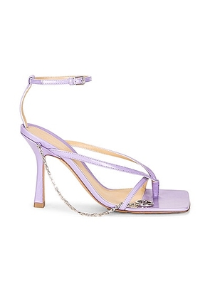 Bottega Veneta Stretch Ankle Strap Sandals in Wisteria - Lavender. Size 37 (also in 37.5, 38, 38.5, 39, 40).