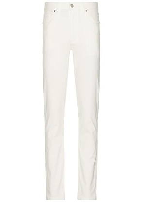 Zegna Stretch Gabardine Denim Jeans in White - White. Size 30 (also in 32, 34, 36).