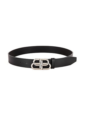 Balenciaga BB Large Belt in Black - Black. Size 80 (also in ).