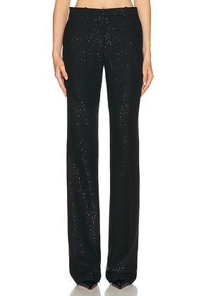 TOM FORD Sequined Tailored Straight Pant in Black - Black. Size 36 (also in ).